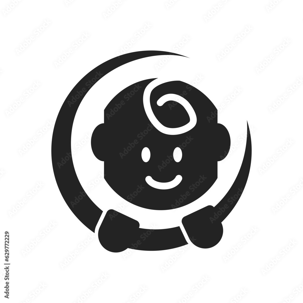 baby logo template. Icon Illustration Brand Identity. Isolated and flat illustration. Vector graphic baby logo template. Icon Illustration Brand Identity. Isolated and flat illustration. Vector graphic