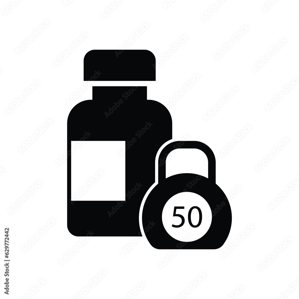 Sports nutrition icon design. isolated on white background. vector illustration Sports nutrition icon design. isolated on white background. vector illustration