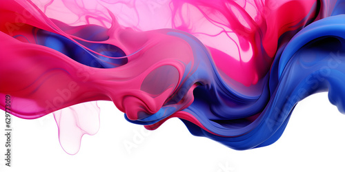 abstract watercolor splashes Paint splash, Abstract blue and pink paint watercolor splashes element for design, isolated on white and transparent background, ai generate
