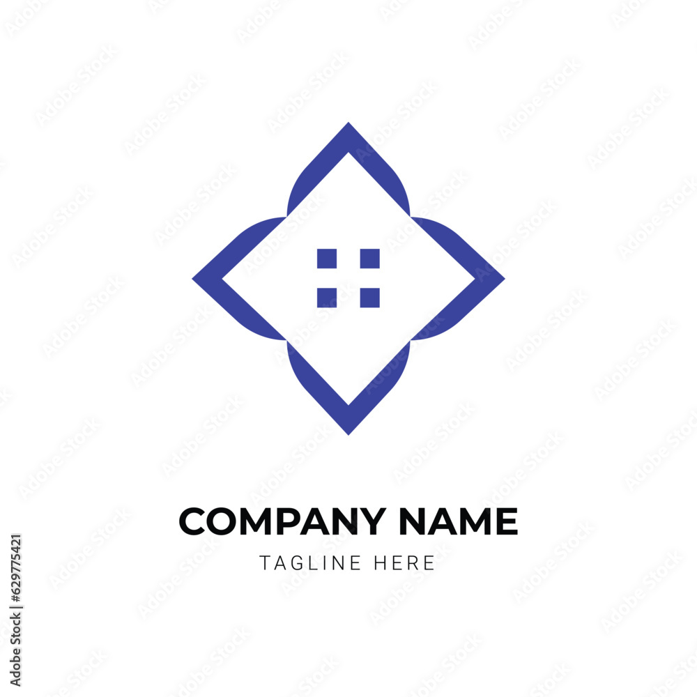 modern real estate logo design template