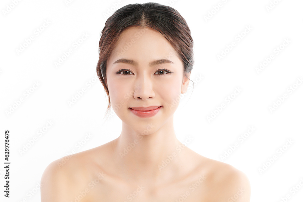 Beautiful young asian woman with clean fresh skin on white background, Face care, Facial treatment, Cosmetology, beauty and spa, Asian women portrait. Beautiful young asian woman with clean fresh skin on white background, Face care, Facial treatment, Cosmetology, beauty and spa, Asian women portrait.