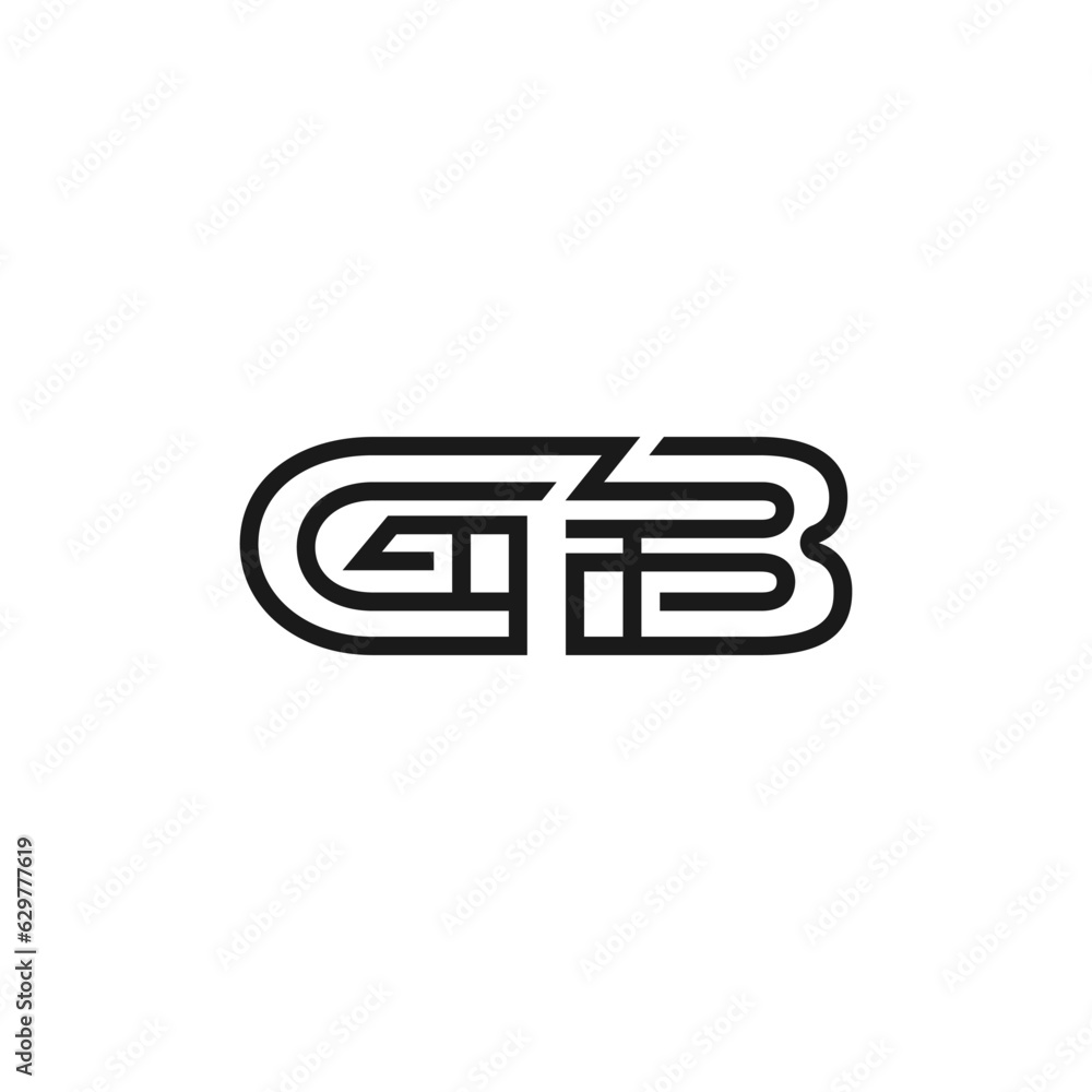 initial letter gb monogram unique logo vector initial letter gb monogram unique logo vector