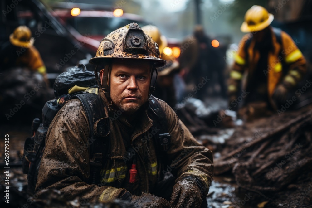 In the throes of chaos, a team of first responders work in unison, their bravery ignited and determination unwavering as they navigate the crisis.