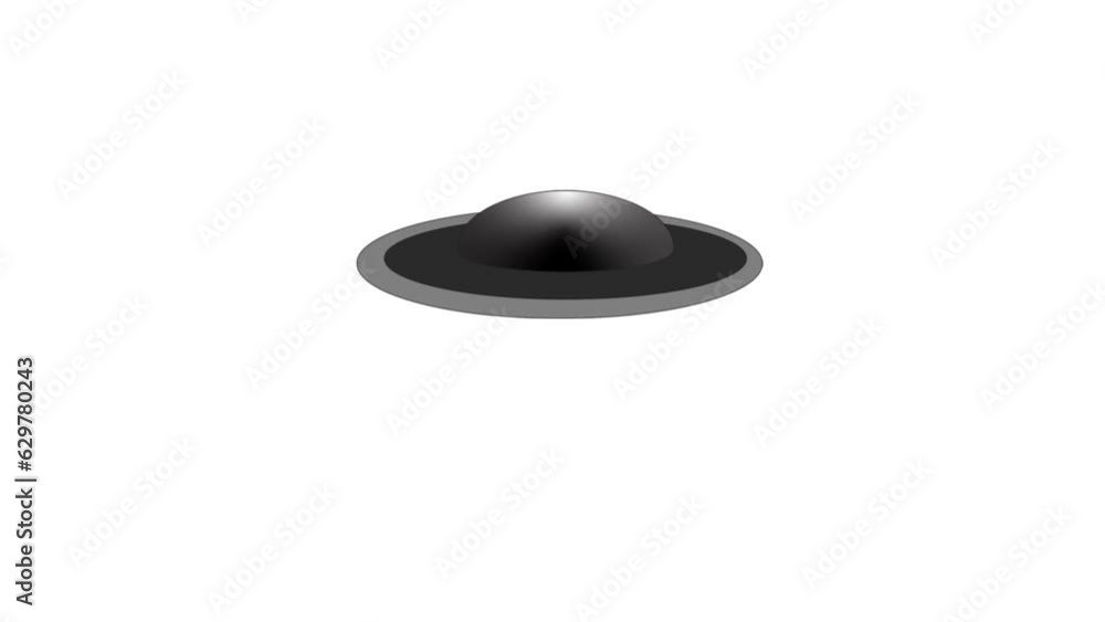 Black UFO animation and illustration. Black UFO animation and illustration.