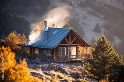 Cabin in the alpine