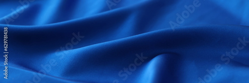 Blue satin background or design element.