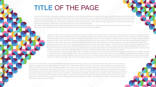 Abstract different Geometric shape quadrant polygon style background with text included