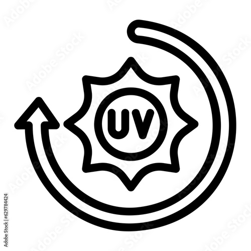 uv line icon