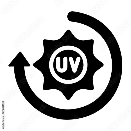 uv glyph icon
