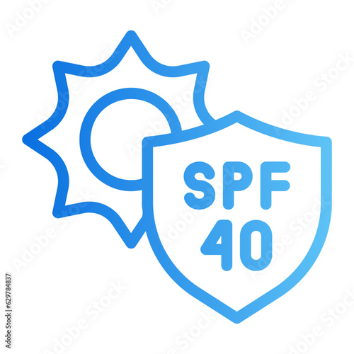 spf 40 gradient icon