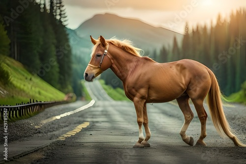 horse on the meadow © awais