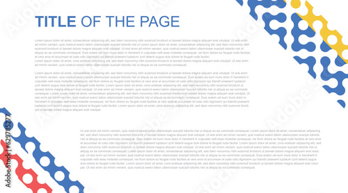 Circle Abstract Background concept illustration with dummy content included