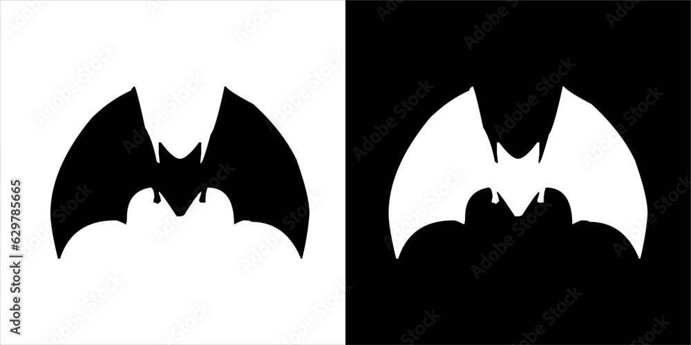  Illustration vector graphics of bat icon