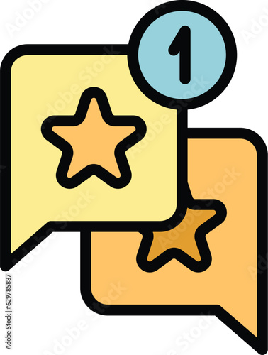 Cross post icon outline vector. Smm delivery. Social media color flat