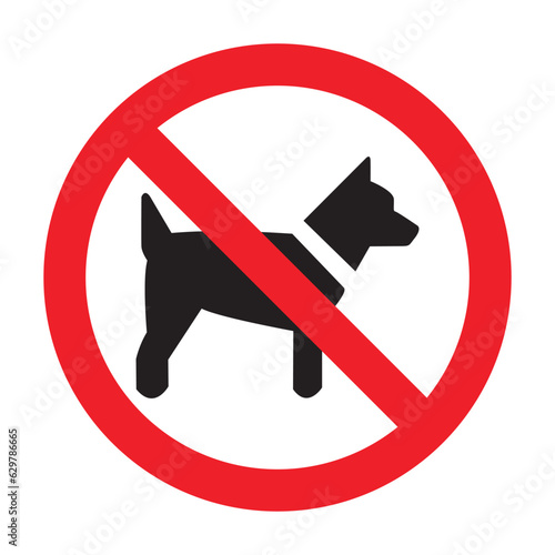 No dogs sign, Vector Illustration