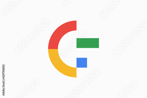 initials letter cf premium logo vector template