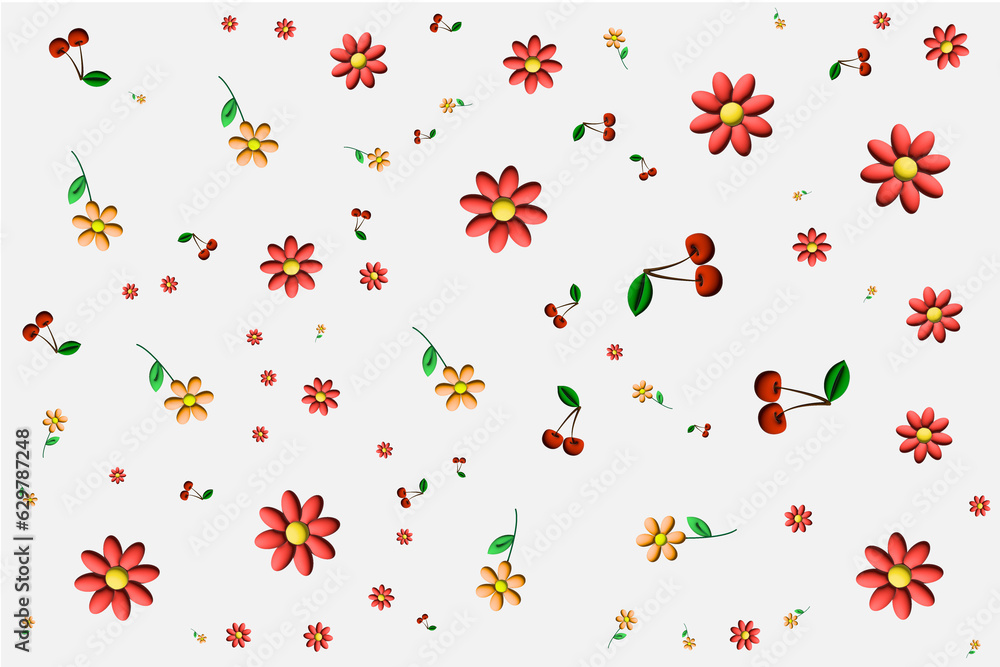 seamless pattern with flowers seamless pattern with flowers