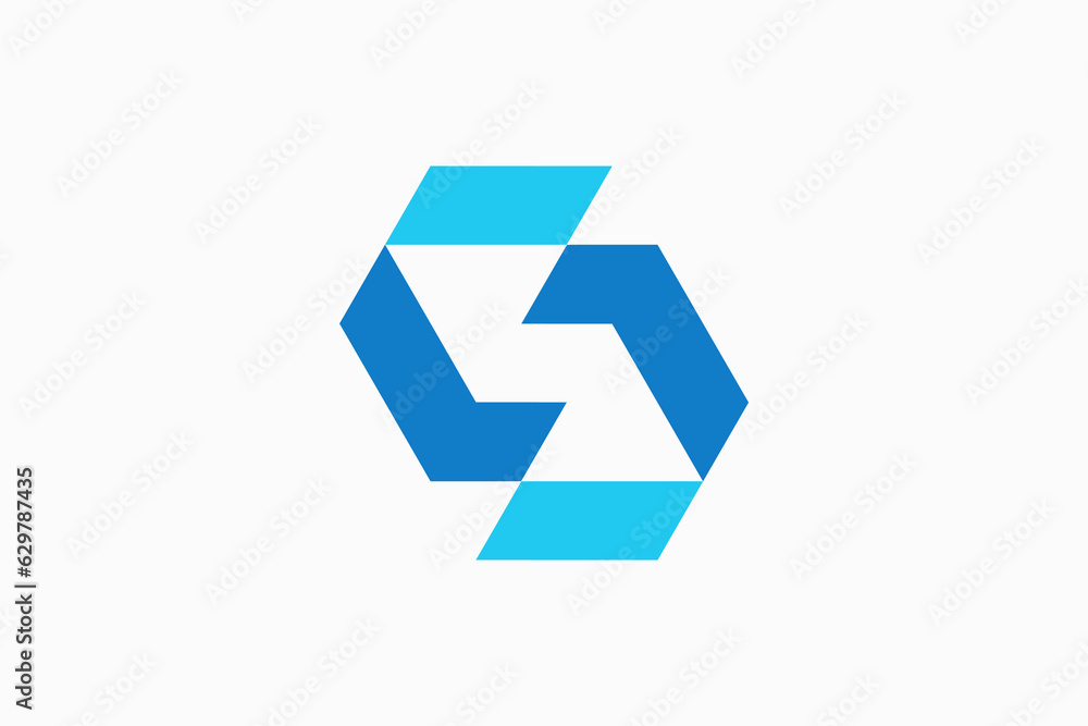 geometric s letter premium logo vector template geometric s letter premium logo vector template