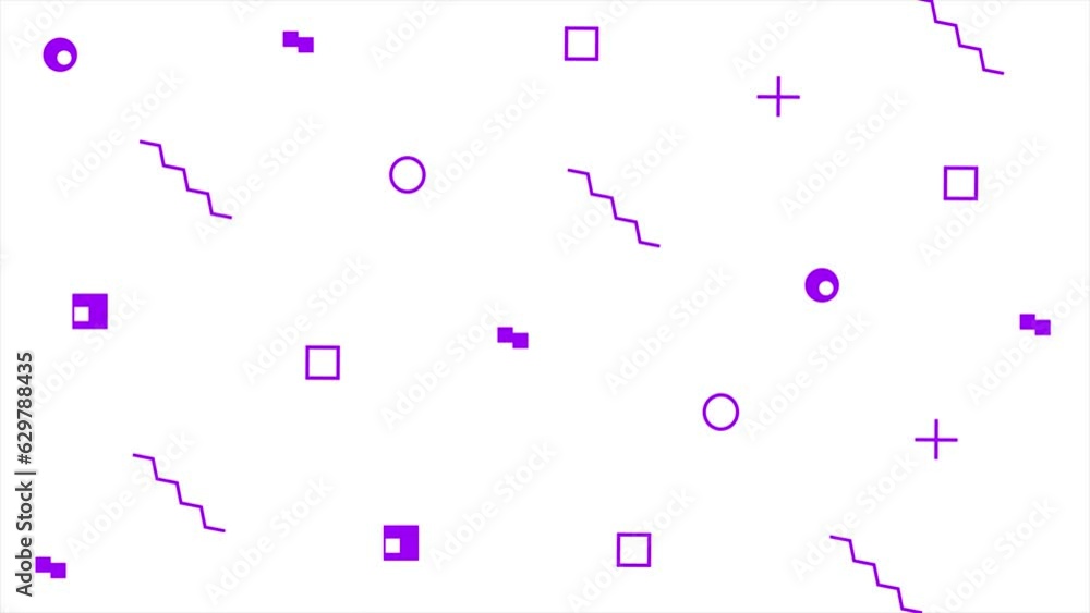 Purple random abstract shapes pop style Minimal white background Purple random abstract shapes pop style Minimal white background