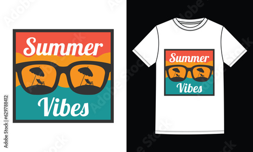 Summer vibes t-shirt Design