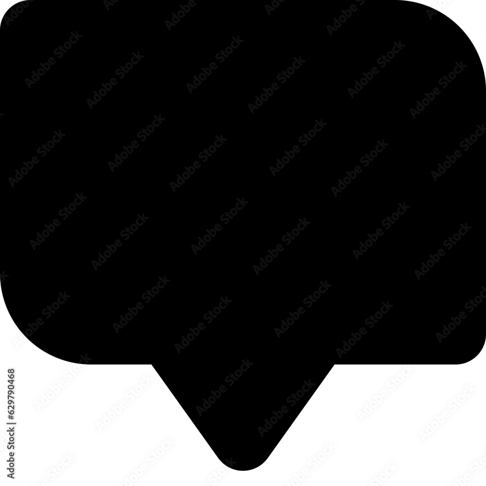 Chat icon vector in black fill style Chat icon vector in black fill style