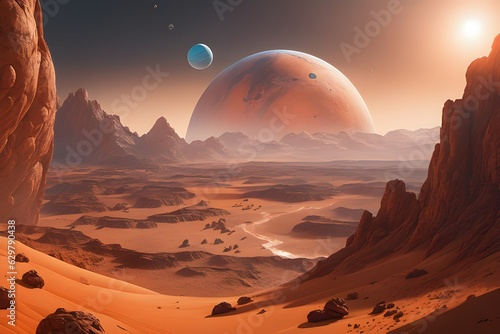 A Mars in universe that could one day be terraformed with future technology