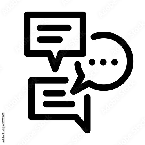 Feedback Line Icon Vector