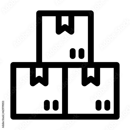 Package Line Icon Vector