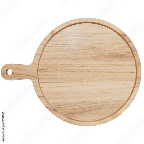 wood plate  wooden stage podium 3d render