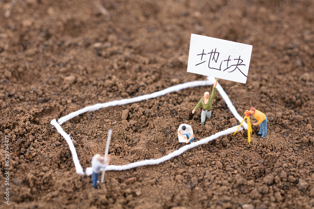 Miniature creative land listing and transfer Miniature creative land listing and transfer
