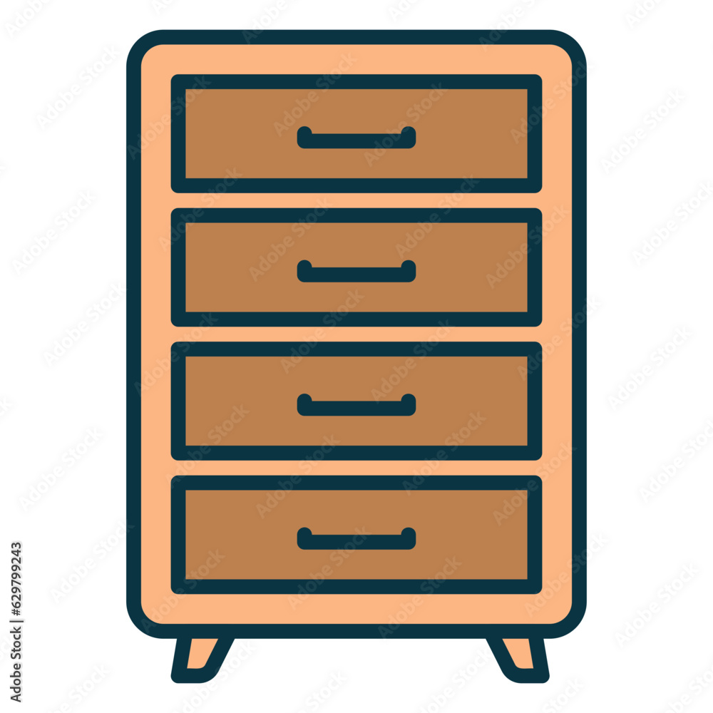 Sideboard cabinet icon for storing items in a drawer Sideboard cabinet icon for storing items in a drawer