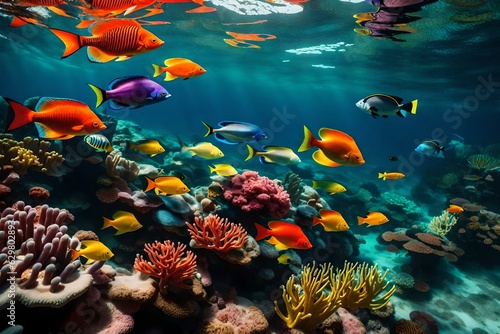 coral reef and fish © Amer