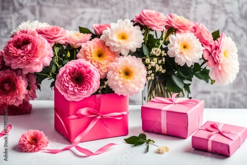 bouquet of pink roses