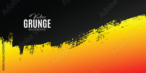 vector abstract dirty grunge distressed texture reddish yellow and black color background design