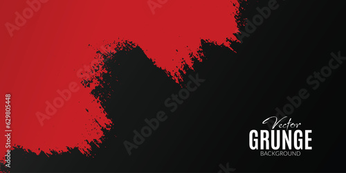 vector abstract dirty grunge distressed texture venetian red and black color background design