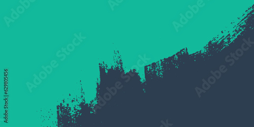 vector abstract dirty grunge brush stroke distressed texture dark green and blue color background