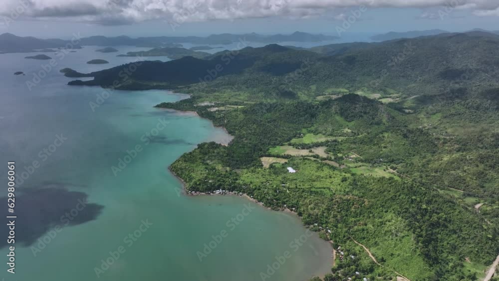 Panorama Of The Wild Tropical Islands Of Palawan, Philippines, Aerial View Panorama Of The Wild Tropical Islands Of Palawan, Philippines, Aerial View
