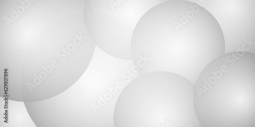 Abstract background with white abstract geometric background with soft light white paper circles in design . Texture with light and shadow. Digital technology wallpaper used in the corporate in design
