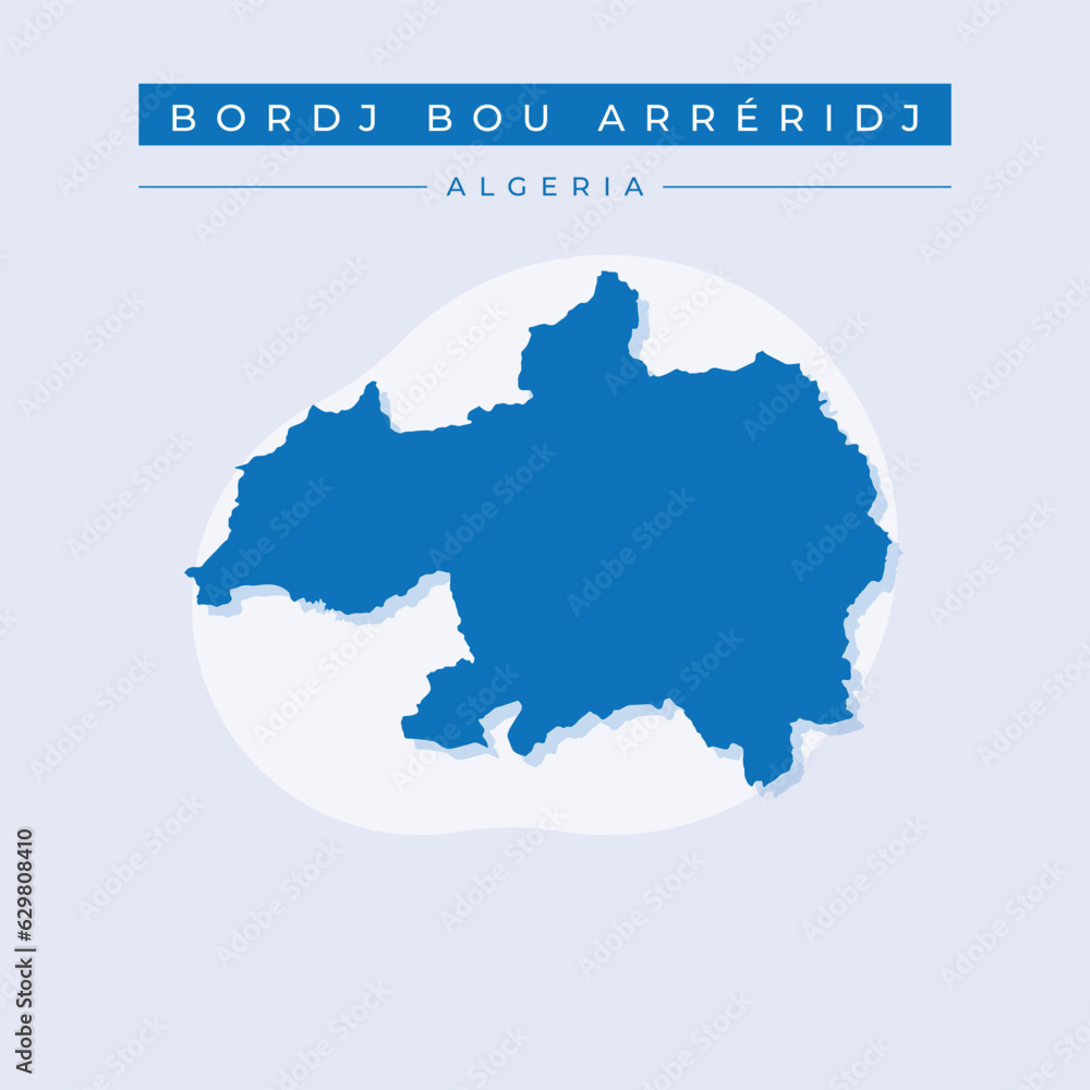 Vector illustration vector of Bordj Bou Arréridj map Africa