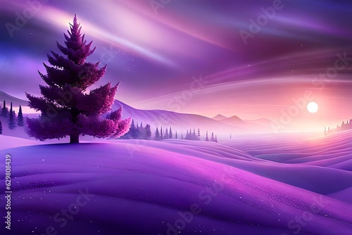 sunset in the mountains