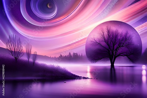 sunrise over the river