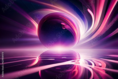 abstract background with glowing stars