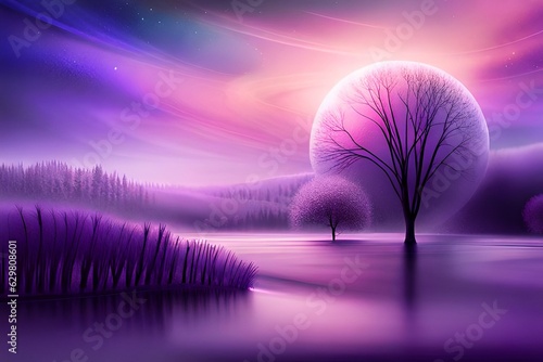 landscape with trees