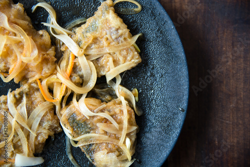 アジのマリネ　Marinated horse mackerel
