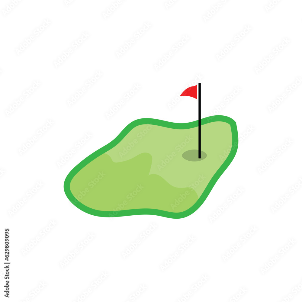 Golf Logo Design, Design Vector Golf Ball And Golf Club Tournament, Illustration Template Golf Logo Design, Design Vector Golf Ball And Golf Club Tournament, Illustration Template