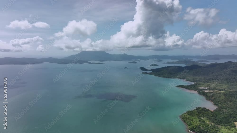 Panorama Of The Wild Tropical Islands Of Palawan, Philippines, Aerial View Panorama Of The Wild Tropical Islands Of Palawan, Philippines, Aerial View