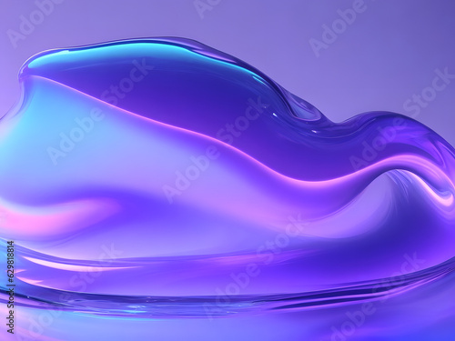 abstract iridescent holographic liquid background technology  wallpaper neon futuristic flow data digital