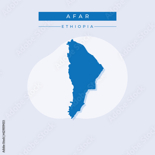 Vector illustration vector of Afar map Ethiopia