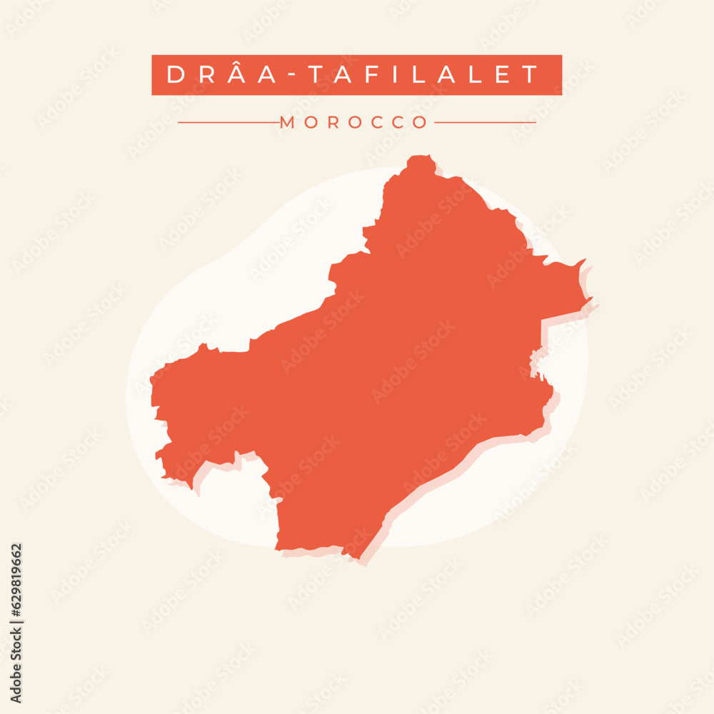 Vector illustration vector of Drâa-Tafilalet map Morocco Vector illustration vector of Drâa-Tafilalet map Morocco