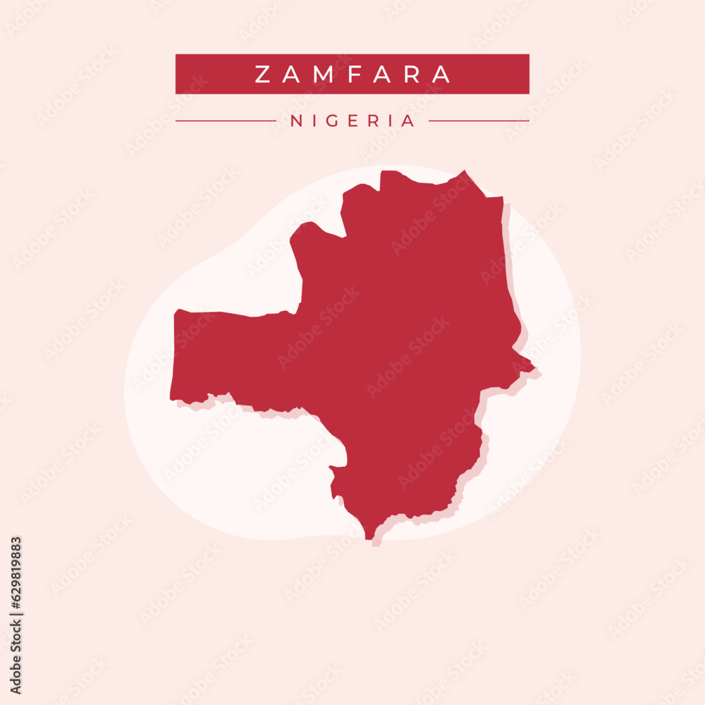 Vector illustration vector of Zamfara map Nigeria Vector illustration vector of Zamfara map Nigeria